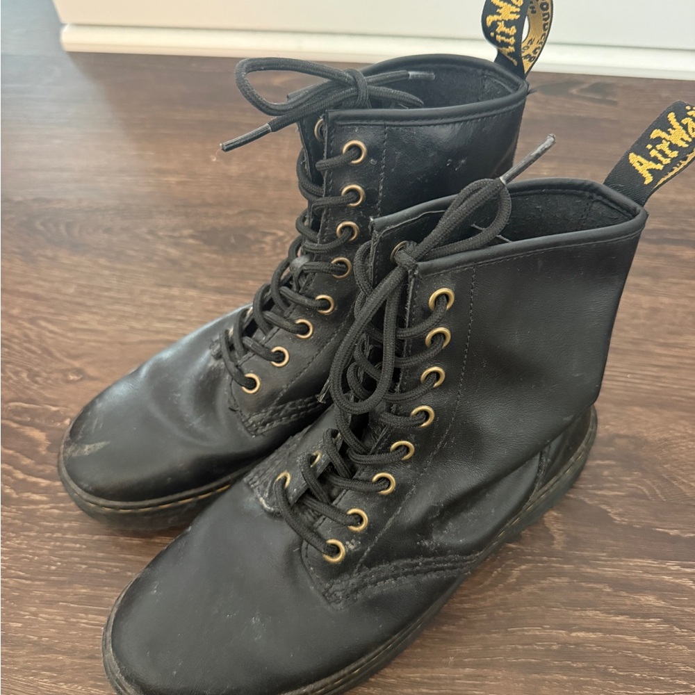 Black Dr. Martens Lace Up Boots